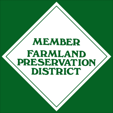 Member of the Farmland Preservation District logo. The program aims to recognize and provide public education about agriculture in our community
