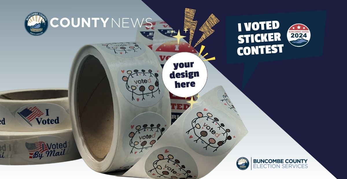 Buncombe County Votes: 2024 Youth "I Voted" Sticker Contest