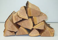 Photo of a stack of firewood.