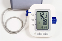 Photo of blood pressure monitor.