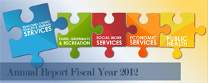 Logo for the HHS Annual Report - Fiscal Year 2012.