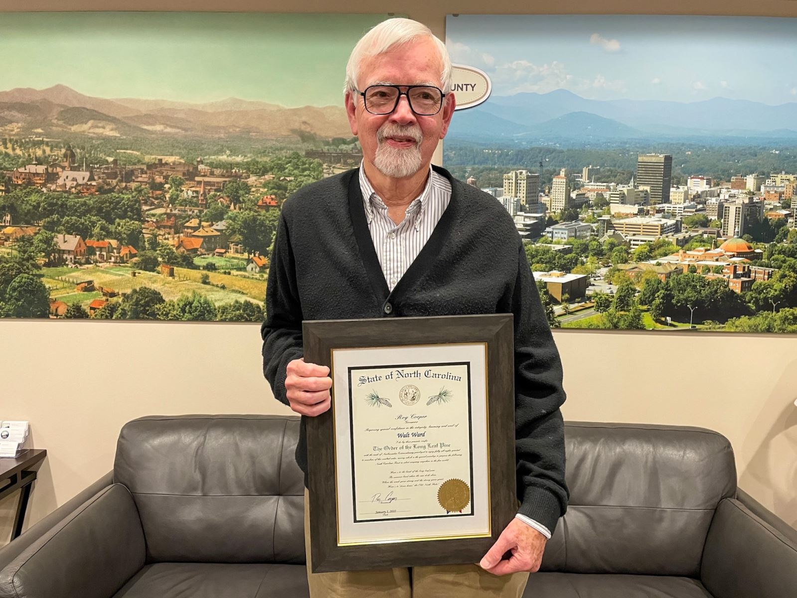 Walt Ward - Honored with the Order of the Long Leaf Pine