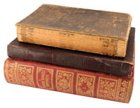 Photo of antique books.