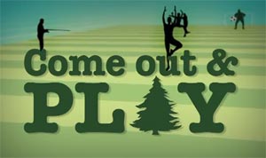 Come out and play logo.