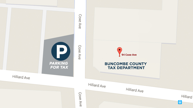 Tax Department new address is 94 Coxe Avenue Google map of new tax department location