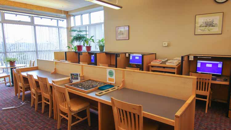 Leicester Library Desks