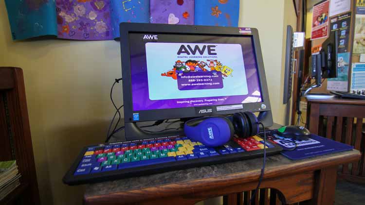 North Asheville Library Children's Computer