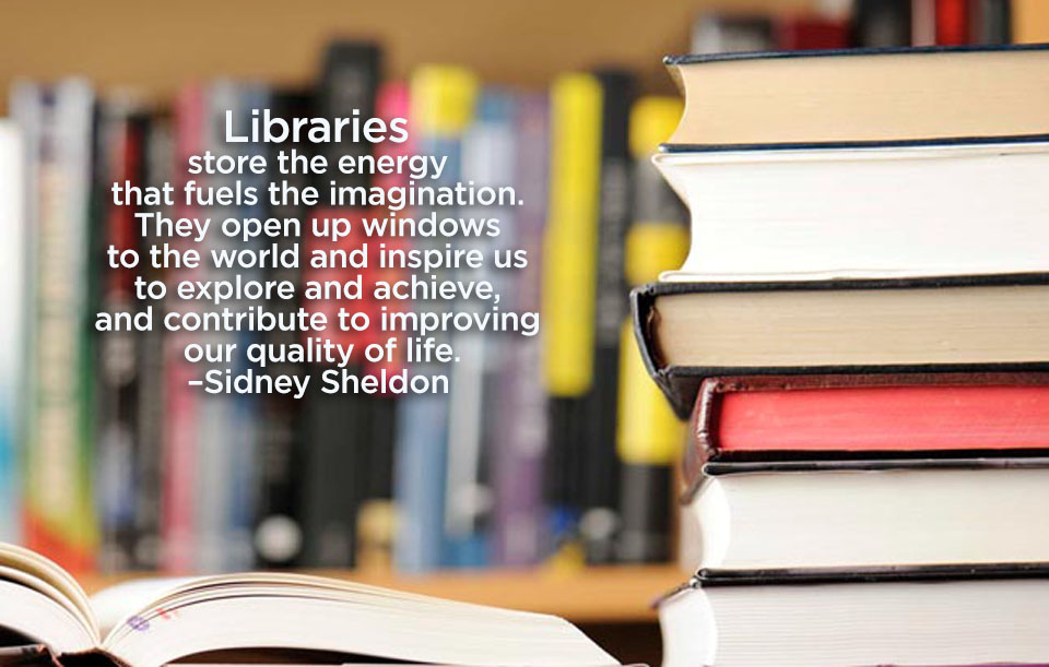 Libraries store the energy that fuels the imagination