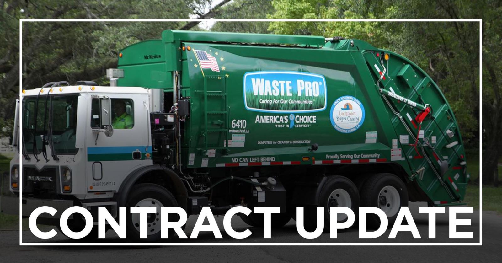 County Center County, Waste Pro Agree to Waive Some Service Fees