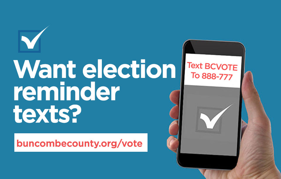 Election reminder texts graphic