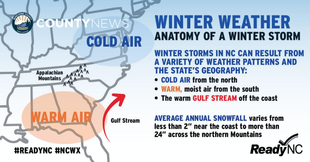 winter weather information and map