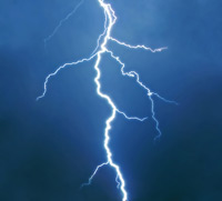 Photo of lightening bolt.