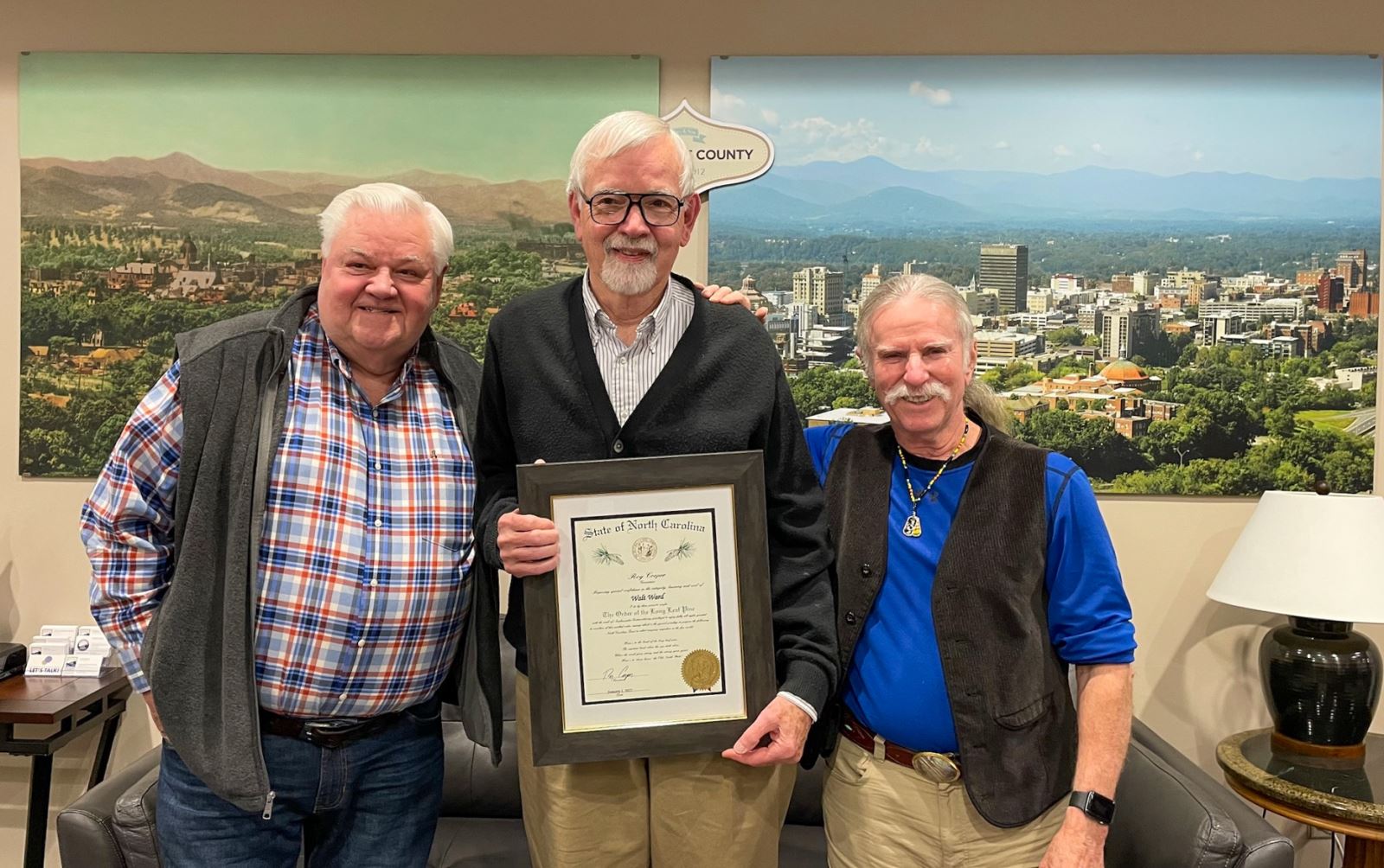 Walt Ward - Honored with the Order of the Long Leaf Pine