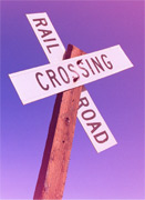 Railroad Crossing sign