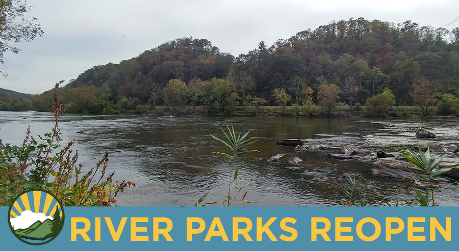 Alexander River Park view of the French Broad River