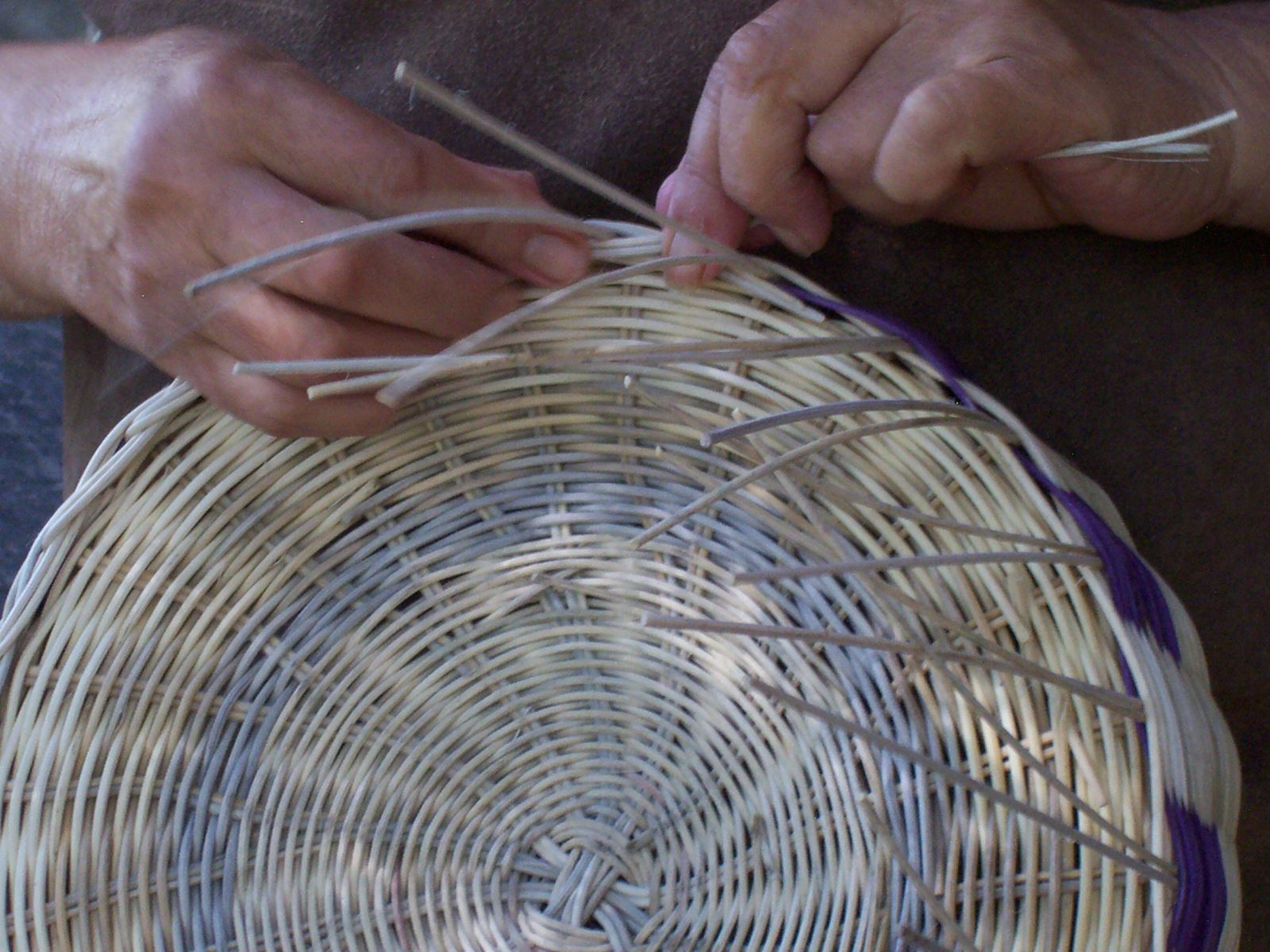 Traditional basket made by a member of the Eastern Band of Cherokee Indians