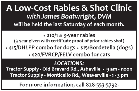 Don't miss the Low-Cost Shot Clinic!
