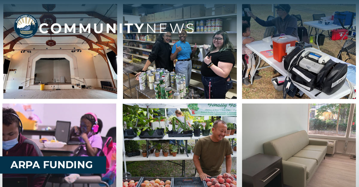 a collage of photos of ARPA fund recipients
