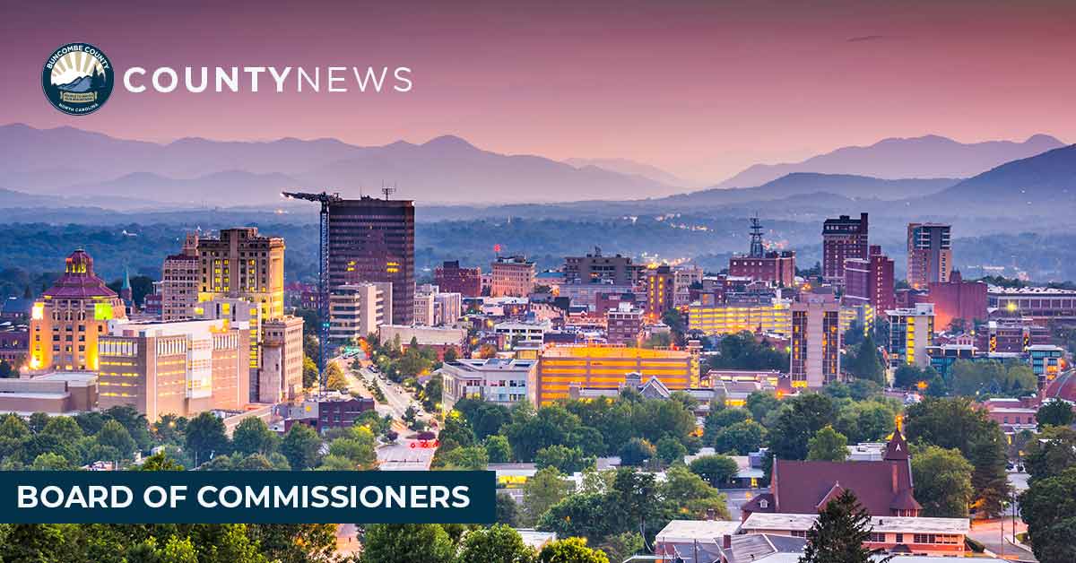 Downtown Asheville in the evening light