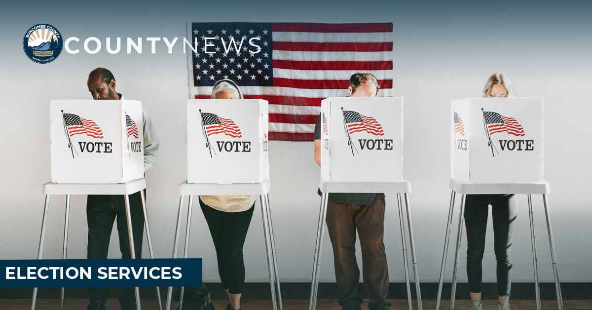 diverse people are voting with a flag in the background