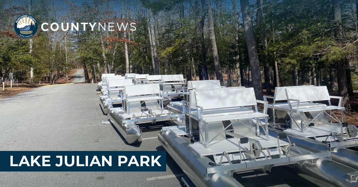 A fleet of new paddle boats are ready to hit the water. 