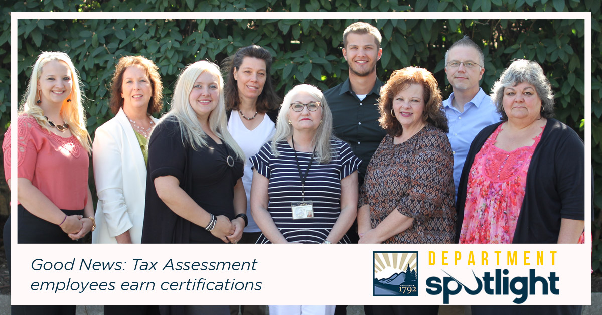County Center Good News New Certifications for Tax Assessment Employees