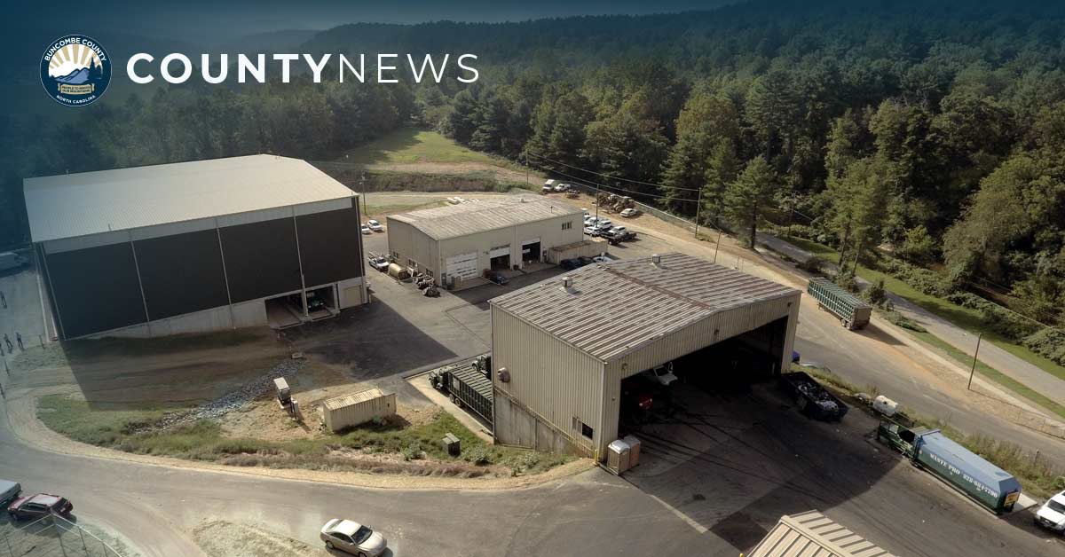 aerial view of the Buncombe Transfer Station