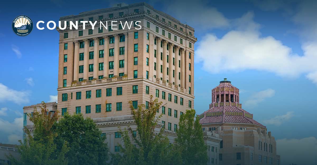 a photo of the Buncombe courthouse and city building 