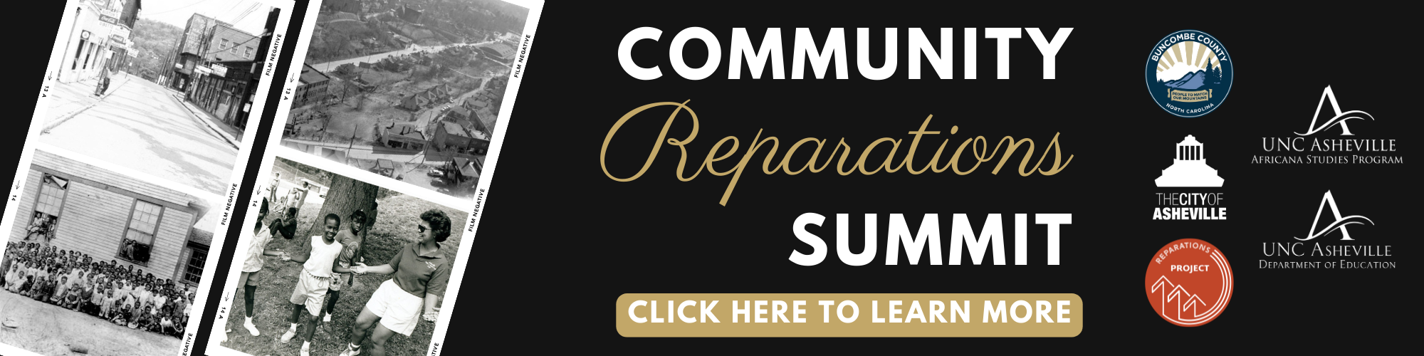The Community Reparations Summit is October 7. Click here for more information.