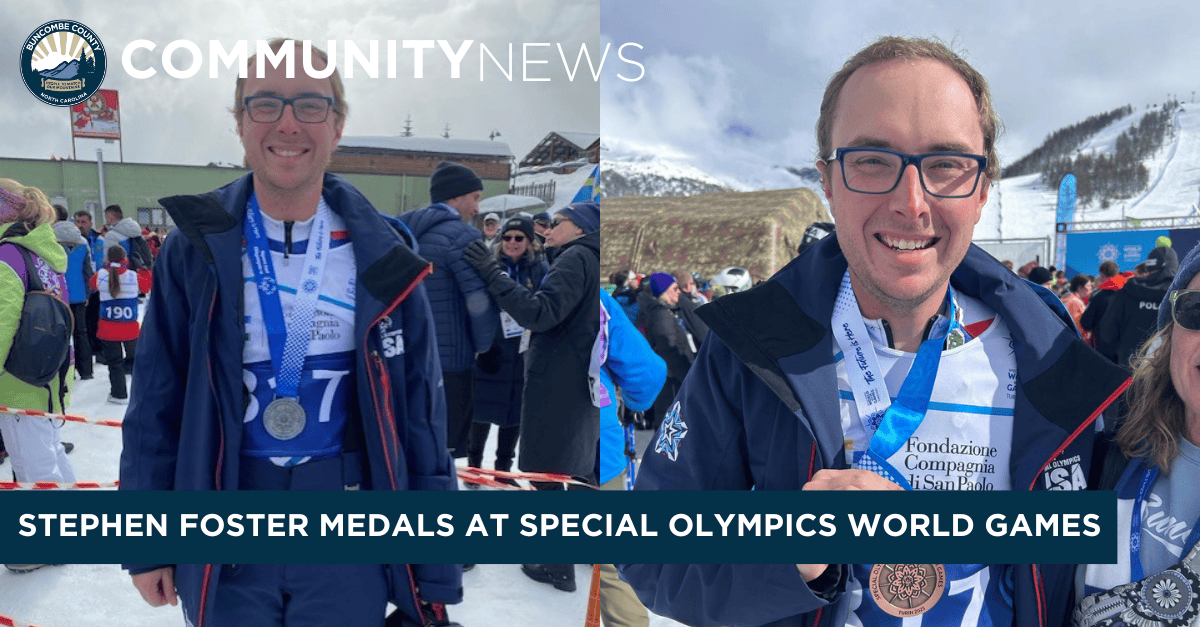 Special Olympics Buncombe County Athlete Medals at the World Games