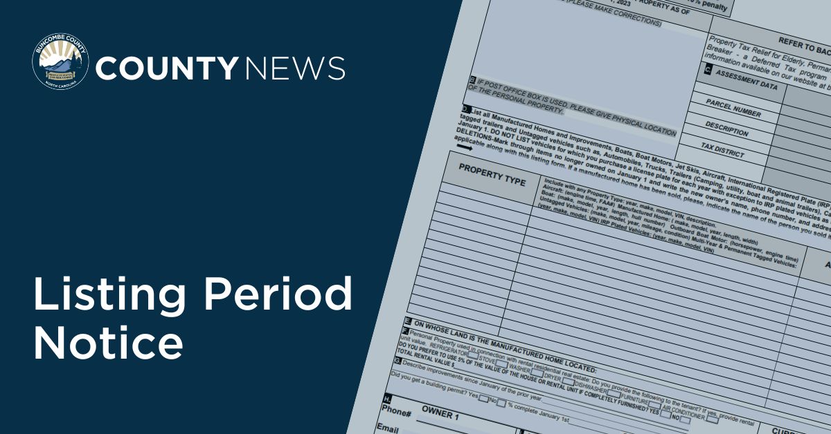 2024 Property Tax Listing Period Notice