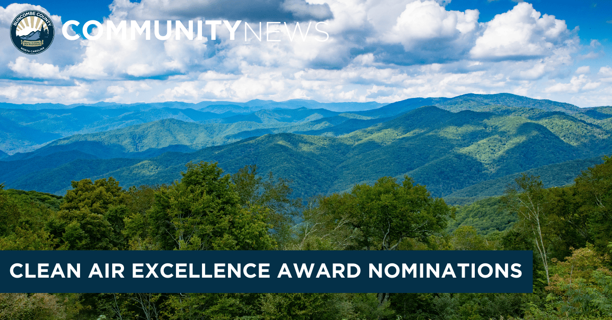 Asheville-Buncombe Air Quality Agency Accepting Nominations for Clean Air Excellence Awards