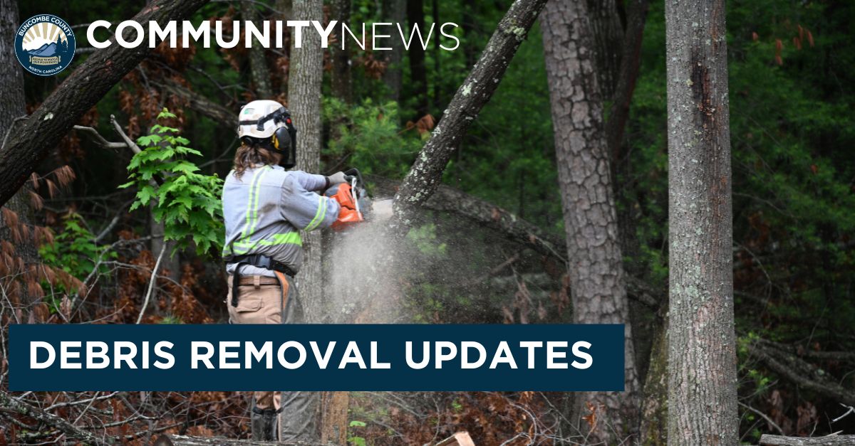 Cleanup Continues: Crews Working Daily to Help Buncombe County Residents