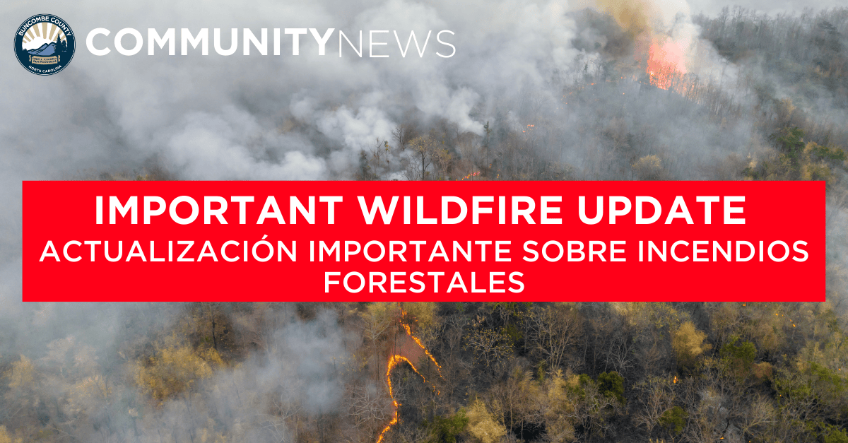 Important Update on Wildfire Activity in Buncombe County