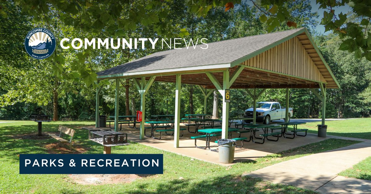 Buncombe County Parks &amp; Recreation Announces New Park Pavilion Reservation Software