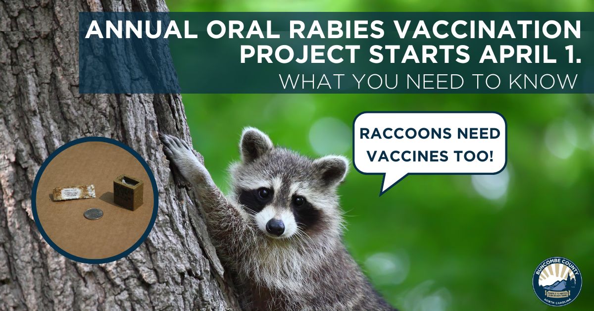 Annual Oral Vaccination Starts in April - See FAQs