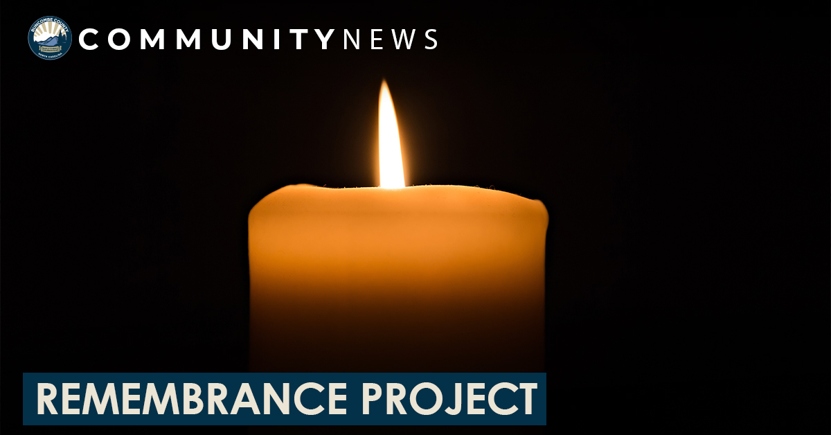 Honoring the Past: Buncombe Community Remembrance Project Kicks Off Oct. 30
