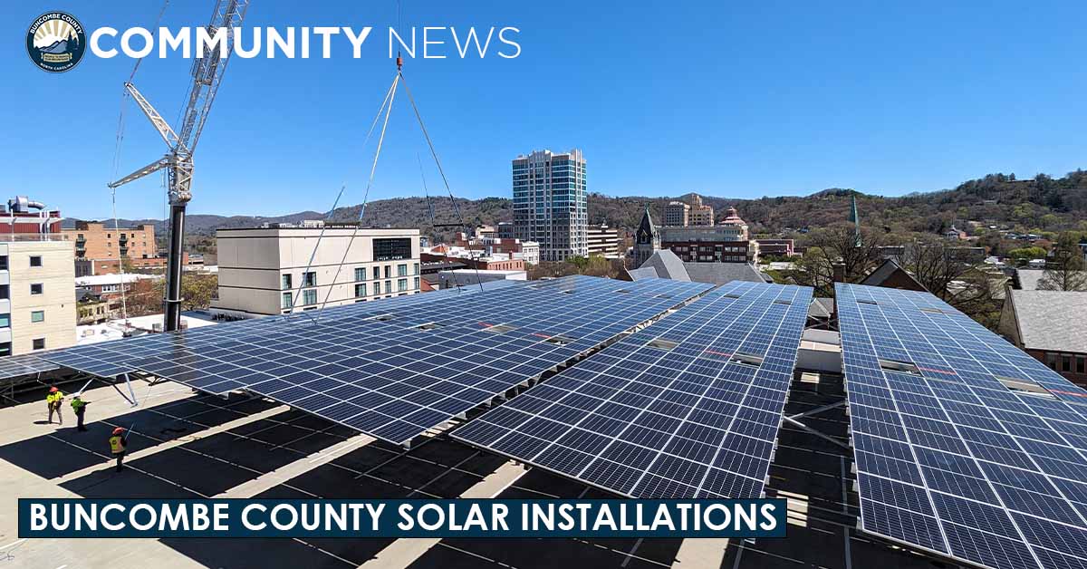 Solar Canopy Installations Bring Buncombe County Closer to Renewable Energy Goal 
