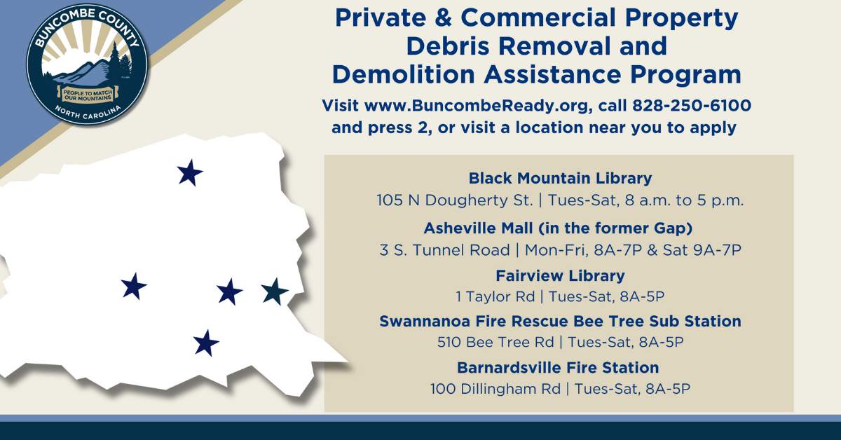 County Center - Storm Debris After Helene: Private Property Debris 