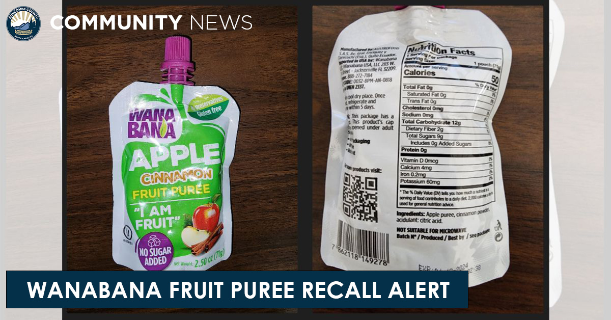 Consumer Alert: High Levels of Lead Found in WanaBana Fruit Puree