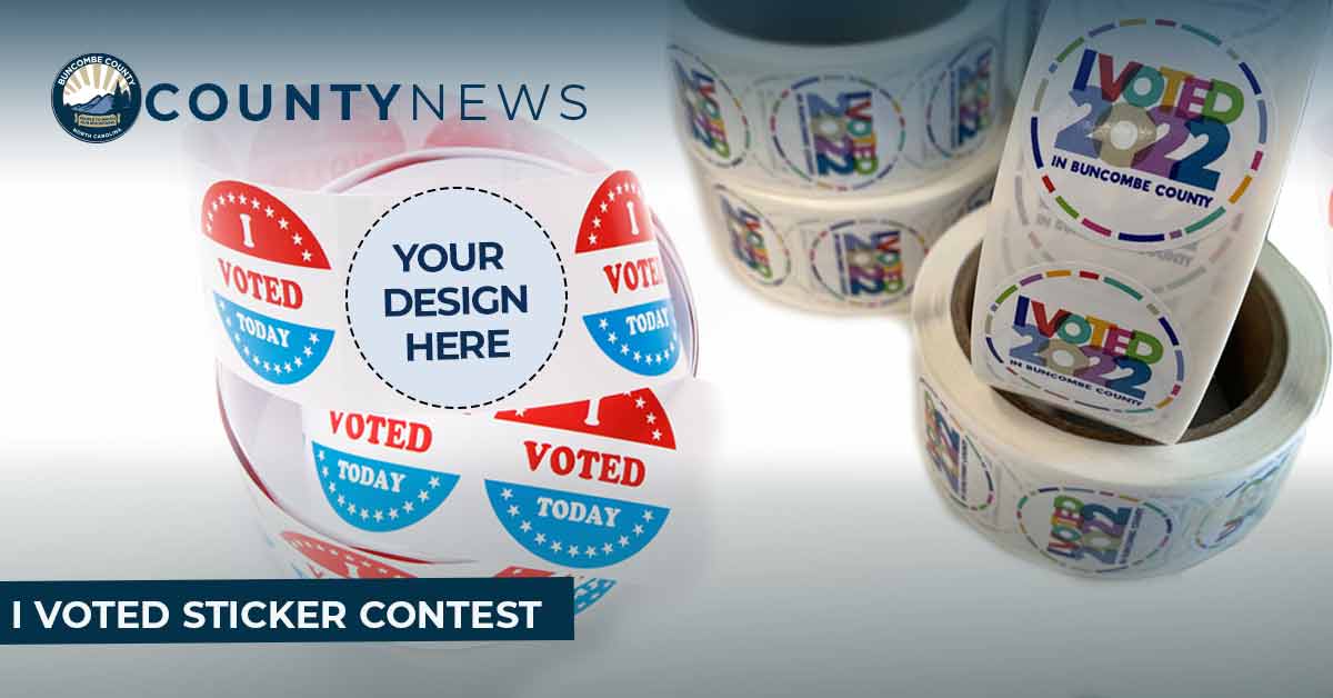 Buncombe County Votes 'I Voted' Sticker Contest