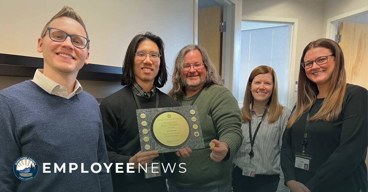 Buncombe FY 2023 Budget Recognized with Distinguished Budget Presentation Award