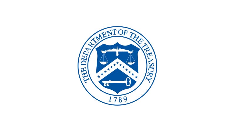 Logo for US Department of Treasury